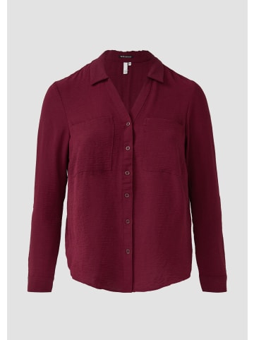 QS Bluse in 3900_bordeaux