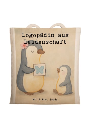 Mr. & Mrs. Panda Laptoptasche Logopädin Leidenschaft Design mit ... in Weiß