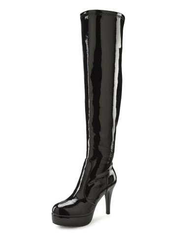 LASCANA Belle Affaire Overkneestiefel in schwarz