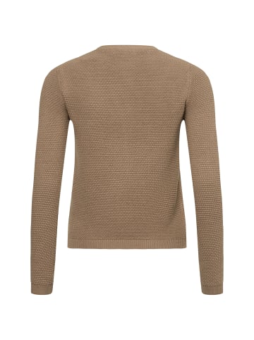 Marie Lund Strickjacke in taupe - 0002