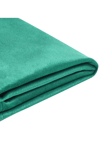 Beliani Bettrahmenbezug FITOU in Grün - (W) 150 x (H) 75 x (L) 214 cm