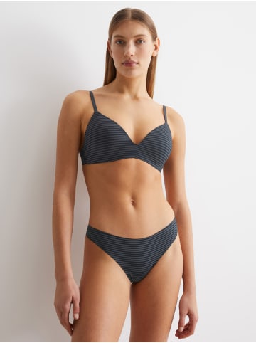 Marc O'Polo String Second Skin in anthracite stripe