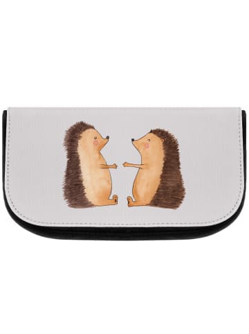 Mr. & Mrs. Panda Kosmetiktasche Igel Liebe ohne Spruch in Grau Pastell