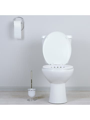 relaxdays Sitzbad in Weiß/ Grau - (B)36 x (H)12 x (T)39 cm
