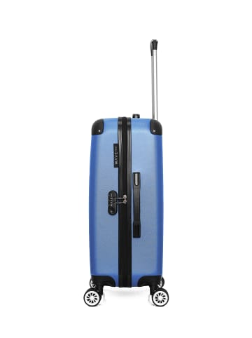 WAVE PARIS Mittelgroßer Hartschalenkoffer TAGE in Goldblau (64L)