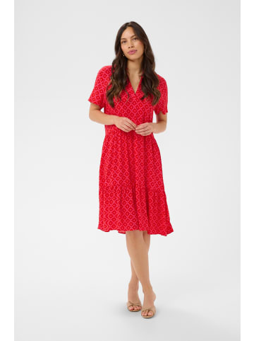 SAINT TROPEZ Kleid EdaSZ Lockere Passform in Fandango Pink Moroccam Tiles