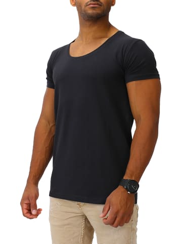 Joe Franks Joe Franks Joe Franks Herren Basic T-Shirts Round DEEP in black