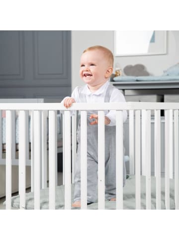 roba Laufgitter 75x100 cm 3-fach höhenverstellbar inkl. Einlage Frosty Green