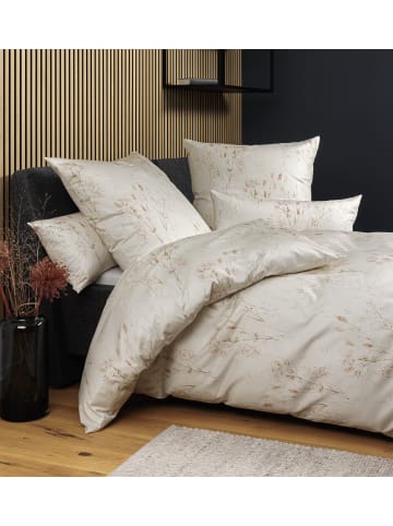 Janine Janine Baumwoll Bettwäsche Milano in beige grün kupfer