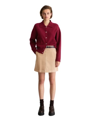 Marc O'Polo DENIM Cardigan im Blouson-Stil regular in Deep Burgundy
