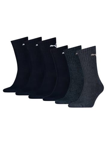 Puma Socken 6er Pack in Blau-Mix