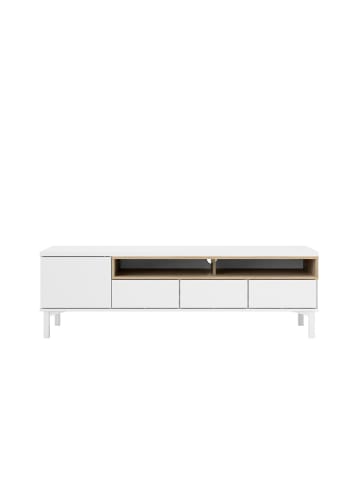 CALICOSY TV Möbel APRIL in Weiß - (W)155,7 x (H)48,2 x (L)48,25 cm