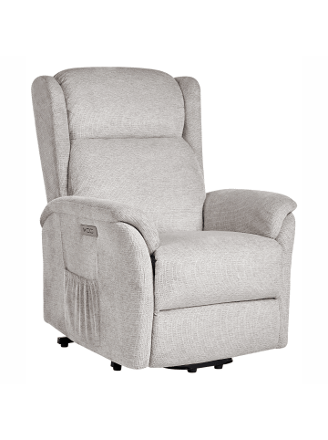 Beliani Sessel ELEGY in Grau - (W) 72 x (H) 86 x (L) 80 cm