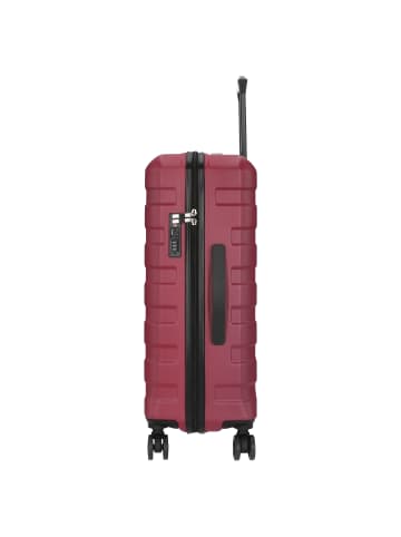 D&N Travel Line 2400 - 4-Rollen-Trolley M 68 cm in pink