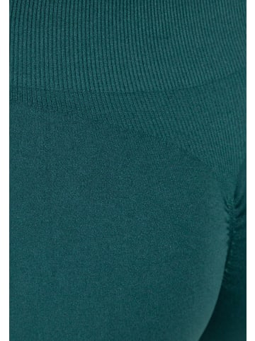 SMILODOX Leggings Alira Scrunch in Dunkelgrün
