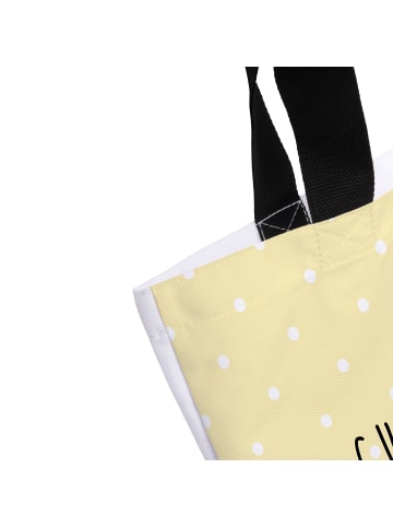 Mr. & Mrs. Panda Stofftasche Igel Blumen mit Spruch in Gelb Pastell