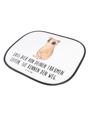 Mr. & Mrs. Panda Sonnenschutz Auto Plumplori Glücklich mit Spruch in Weiß