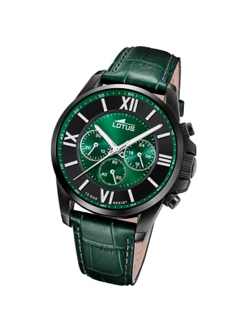 Lotus Chronograph-Armbanduhr Lotus Classic grün groß (ca. 44mm)