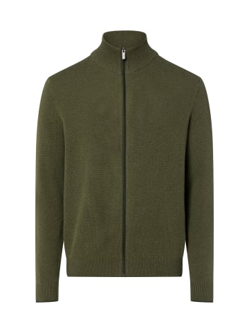 Nils Sundström Strickjacke in oliv - 0002