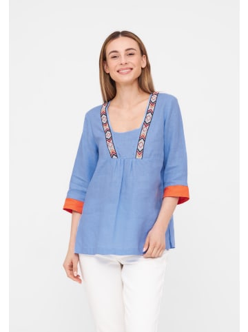 TOOCHE Bluse "Happy" in blau