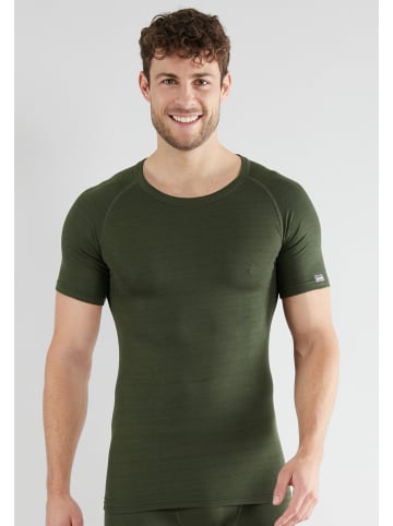 CECEBA Thermo T-Shirt Thermo Sport in grün-mittel-uni