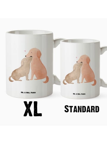 Mr. & Mrs. Panda Steinguttasse Hunde Liebe ohne Spruch in Weiß