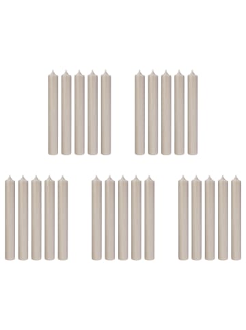 Butlers Butlers Stabkerze RAINBOW 25er-Set in Beige