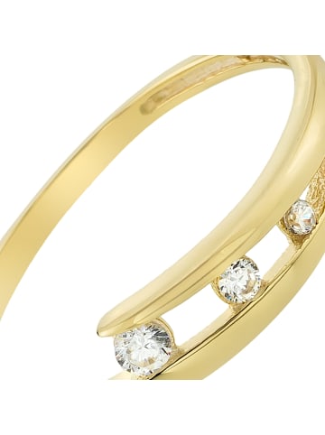 BALIA Ring Gold 333 Gelbgold - 8 Karat 3er Zirkonia Größe 60 (19,1)