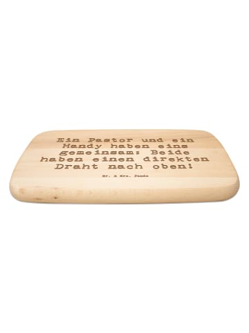 Mr. & Mrs. Panda Brotzeitbrett Spruch Pastor Verbindung mit Spruch in Transparent