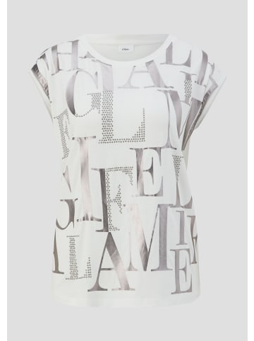 s.Oliver T-Shirt in 02D4_ecru