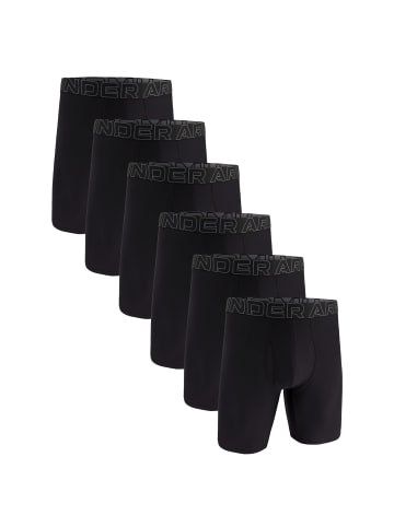 Under Armour Boxershort 6er Pack in Schwarz