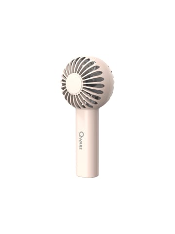 COFI 1453 Qware Tragbarer Handventilator – Mini-Fan mit Akku, USB-C & in Pink