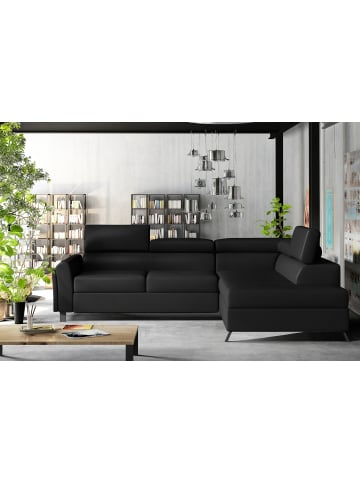 MF Design Katara Recamiere Rechts in Schwarz -  (L) 265 x (B) 265 x (H) 92 cm