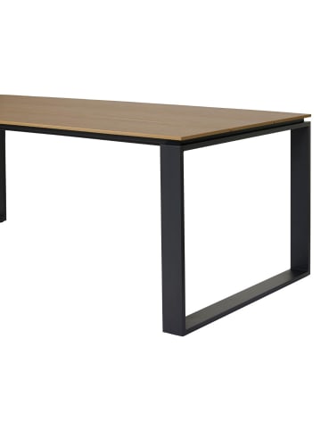 ebuy24 Gartentisch Martinus Walnuss 210 x 100 cm