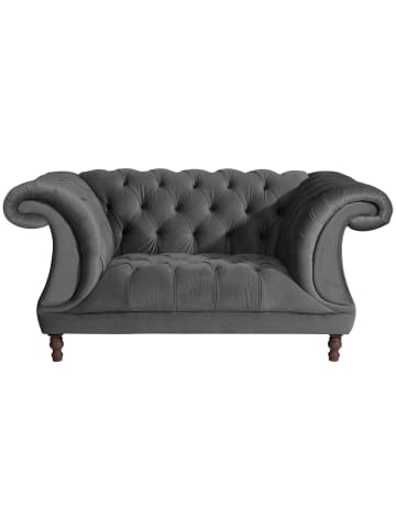 58 aufm Kessel CHESTERFIELD Sessel Kaylin Samtvelours anthrazit