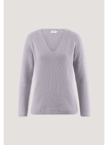 Hessnatur Hessnatur Strick Pullover Regular aus reiner Bio-Baumwolle in pastell lavendel