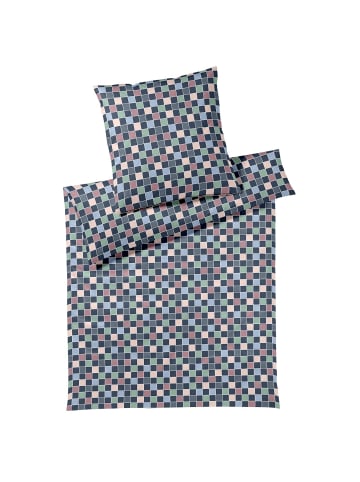 Elegante Bettwäsche Scrabble in nachtblau