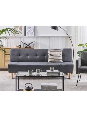 Beliani 3-Sitzer Sofa ALSTEN in Grau/Braun - (W) 182 x (H) 41 x (L) 83 cm