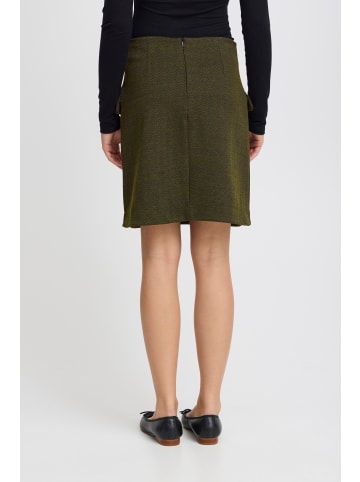 ICHI Freizeitrock IHKATE A-shape in Black/Lizard Herringbone
