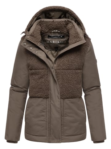 Marikoo Plüschjacke Sheeta 16 in Stone Brown