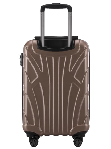 suitline Suitline - leichtes Handgepäck 55x35x20 cm Flugzeug-Trolley Koffer 34 L Bordgepäck in Gold