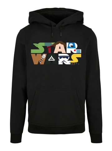 F4NT4STIC Basic Hoodie Star Wars Character Logo in schwarz