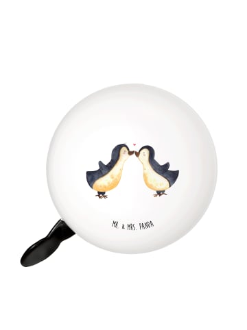 Mr. & Mrs. Panda Klingel Für Fahrrad Pinguin Liebe ohne Spruch in Weiß