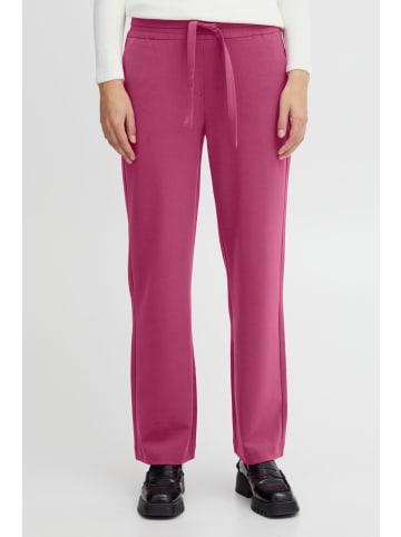b. young BYDANTA CASUAL PANT Y - HEAVY WOVEN Regular fit in Fuchsia Red