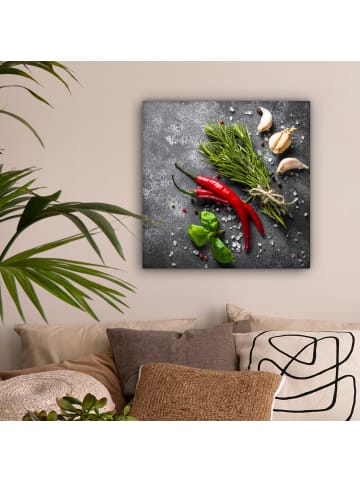 MuchoWow Leinwand Bilder Gewürze