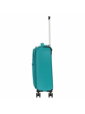 D&N Travel Line 9104 - 4-Rollen-Kabinentrolley S 55 cm in grün