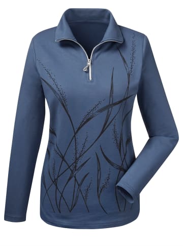 WITT WEIDEN Sweatshirt in bleu-gemustert