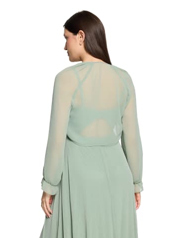 Vera Mont Bolero-Jacke mit gekräuseltem Ausschnitt in Foggy Green