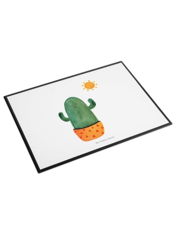 Mr. & Mrs. Panda schreibtischunterlage Kaktus Sonne ohne Spruch in Weiß