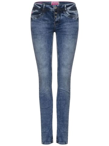 Street One Jeans in heavy indigo random wash
